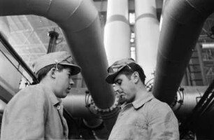 Arbeiter im Chemiewerk Coswig