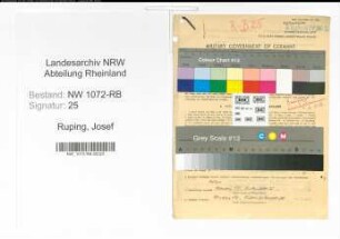 Entnazifizierung Josef Ruping , geb. 05.12.1909 (Studienrat)