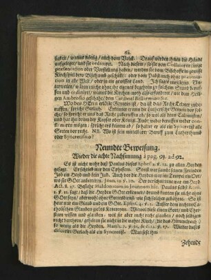 Neundte Beweisung. Wieder die achte Nachsinnung ...
