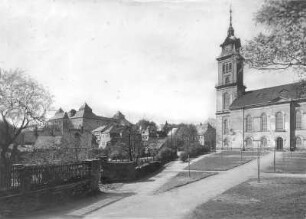 Augustusburg. Schloß und Stadtkirche St. Peter von Südost
