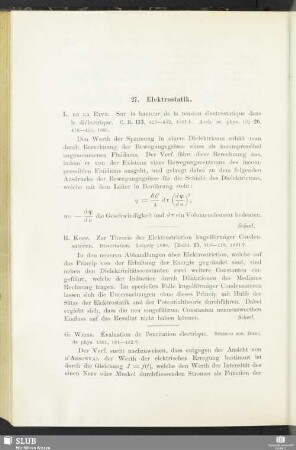 27. Elektrostatik