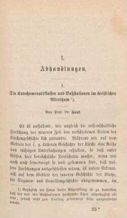 355-390 Die Katechumenatsklassen und Bußstationen im christlichen Alterthum