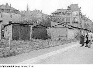 Straßenszene in Pieschen oder Mickten