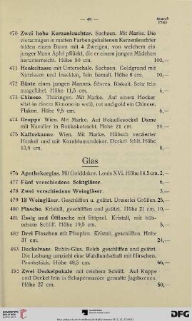 Glas (Nr. 476-495)