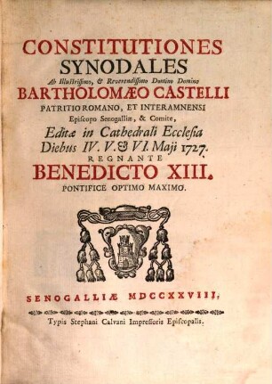 Constitutiones Synodales