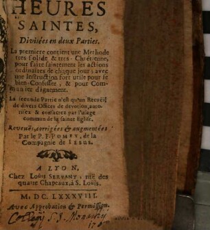 Heures saintes