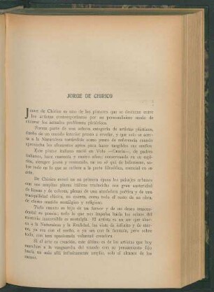 Jorge de Chirico