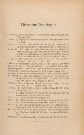 Litteratur-Verzeichnis