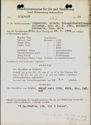 Schneider, Albert