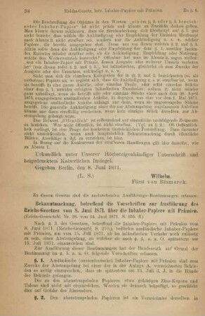 [Ausführungs-Bestimmungen]
