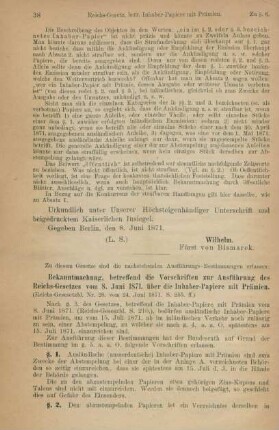 [Ausführungs-Bestimmungen]