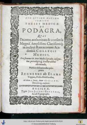 XI. De Podagra.