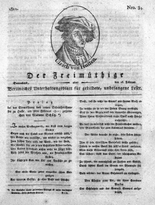 Nro. 34, Sonnabend, den 16. Februar 1811