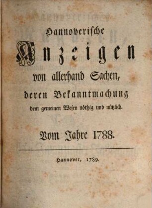 Hannoverisches Magazin, 26. 1788