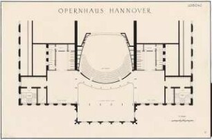 Opernhaus, Hannover: 2. Rang, Foyer: Grundriss 1:100