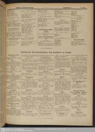 Auswärtige General-Konsulate und Konsulate in Leipzig