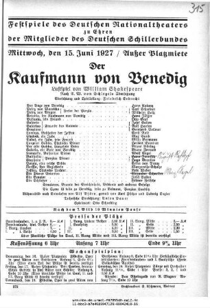 Der Kaufmann von Venedig