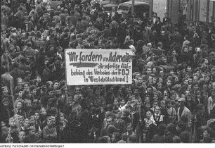 Zwickau, Kundgebung am Pavillon der Deutsch-Sowjetischen Freundschaft, sogen. Stalin-Pavillon, 27. Juni 1951