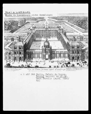 Paris, Palais du Luxembourg, Ansicht im 17. Jahrhundert