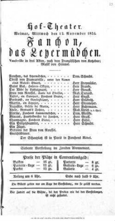 Fanchon, das Leyermädchen