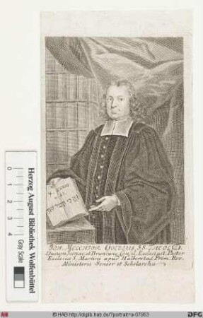 Bildnis Johann Melchior Goeze d. Ä.