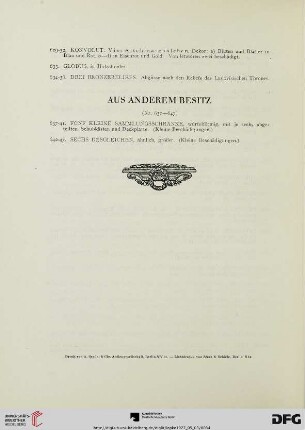 Aus anderem Besitz (Nr. 637-647)