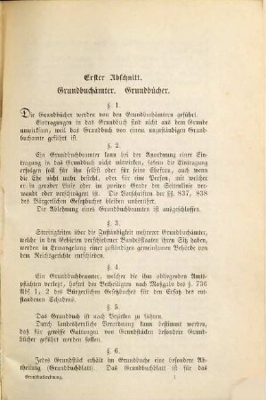 Entwurf einer Grundbuchordnung und Entwurf eines Gesetzes betreffend die Zwangsvollstreckung in das unbewegliche Vermögen : nebst Motiven