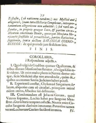 Corollaria, à Respondente adjecta.