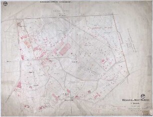 Melioration der Düssel- Niederung in 4 Bezirke eingeteilt. 3ter Bezirk.