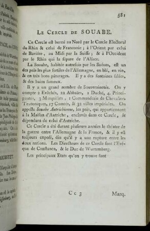 Le Cercle De Souabe.