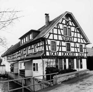 Langfeldsmühle (Mühlenanlage); Babenhausen, Mühlgraben, An der Langfeldsmühle 3