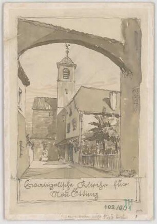 Fischer, Theodor; Neuötting; Ev. Kirche - Perspektive