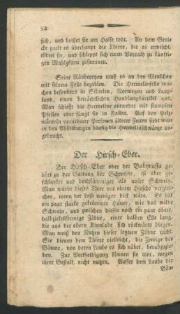 Der Hirsch-Eber