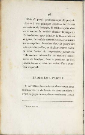 Troisième Partie.
