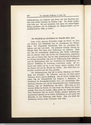 Der Entschluß zur Fortsetzung des Angriffs Ende Juni