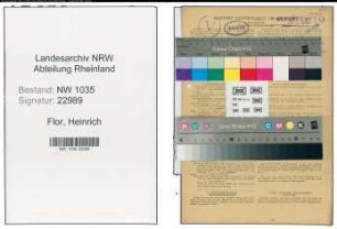 Entnazifizierung Heinrich Flor , geb. 02.04.1903 (Kaufmaennischer Angestellter)