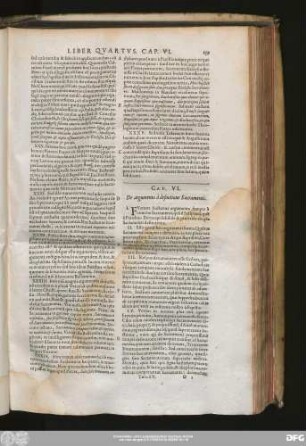 Cap. VI. De argumento à definitione Sacramenti.