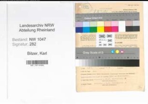 Entnazifizierung Karl Bitzer , geb. 29.10.1898 (Beamter)