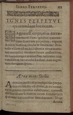 Ignes Perpetui quorumdam locorum
