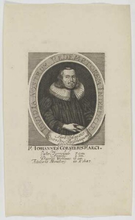 Bildnis des Iohannes Cornelius Marci