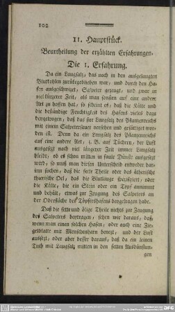 11. Hauptstück. Beurtheilung der erzählten Erfahrungen