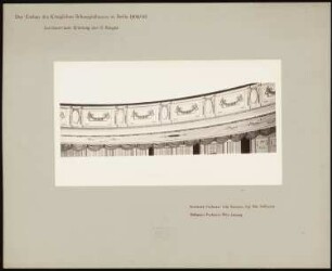 Schauspielhaus, Berlin Umbau: Zuschauerraum, Brüstung 3. Rang