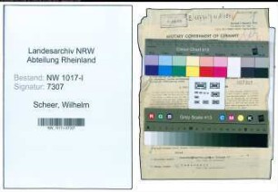 Entnazifizierung Wilhelm Scheer , geb. 24.03.1911 (Polizeihauptmann)