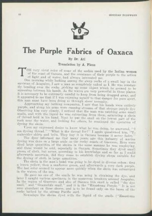 The purple fabrics of Oaxaca : Translation
