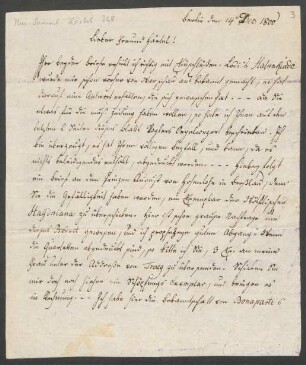 Brief an Gottfried Christoph Härtel : 14.12.1800