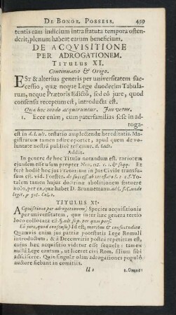 Titulus XI.