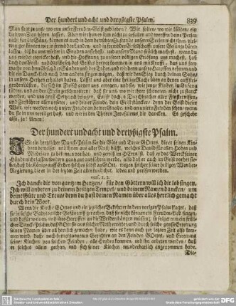 Der hundert und acht und dreyßigste Psalm