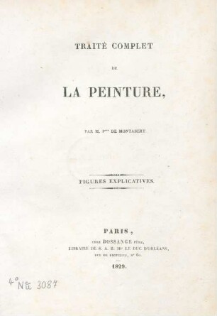 Fig. Explicatives: Traité complet de la peinture
