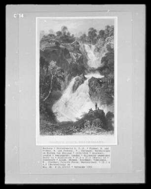 Wanderungen im Norden von England, Band 1 — Bildseite gegenüber Seite 12 — Colwith Force, Westmorland.
