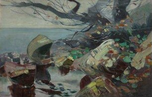 Steilküste auf Rügen im Herbst